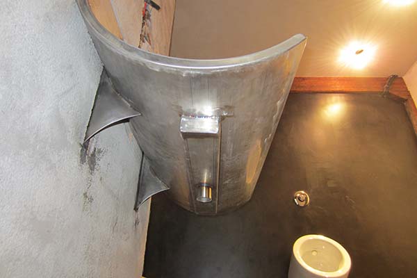 Estructura de acero inoxidable para lavabo de diseno en Gipuzkoa-Guipuzcoa