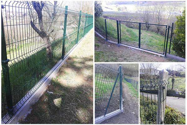 Proyecto de instalación de cerramiento en panel hércules en parcela privada en Gipuzkoa Precios de cerramientos metalicos en panel hércules. Cuanto cuesta un cercado