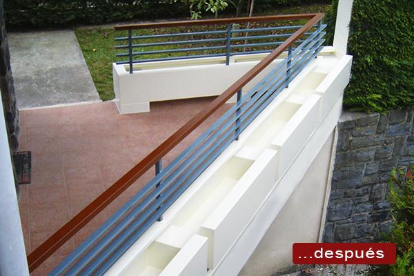 barandillas en acero galvanizado en irun barandillas en hondarribia