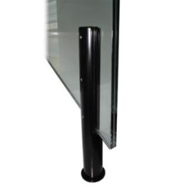 soportes para instalar barandilla de vidrio en escalera. vidrio de 6+6 vidrio de 8+8. herrajes y pinzas a suelo para barandillas.