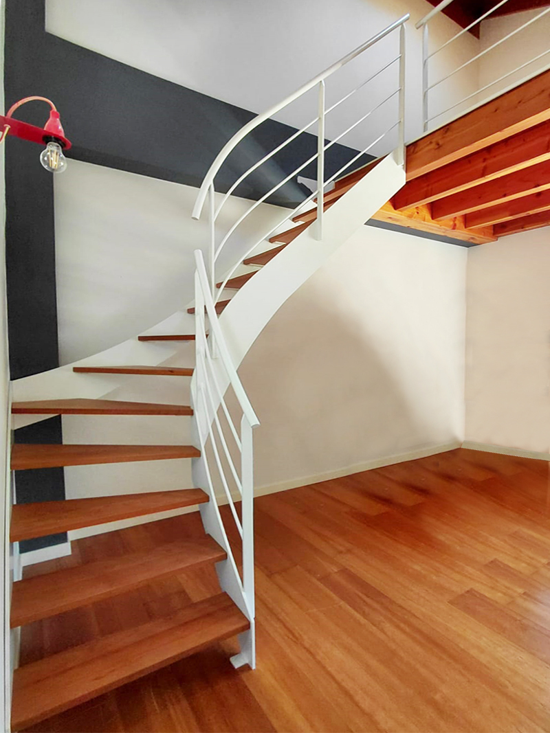 ibarkalde fabrica escaleras en bizkaia mungia a medida combinando estructuras metalicas y madera