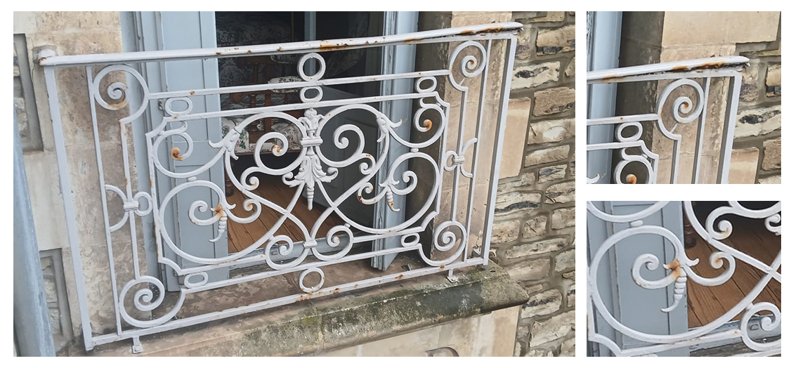 En Ibarkalde realizamos la rehabilitacion o restauracion de barandillas de forja en Biarritz