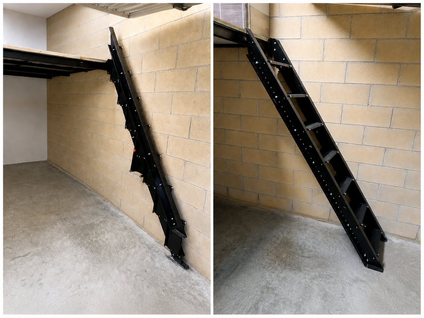 Las escaleras articuladas son una excelente opcion para ahorrar espacio en garajes y poder meter el coche sin obstáculos